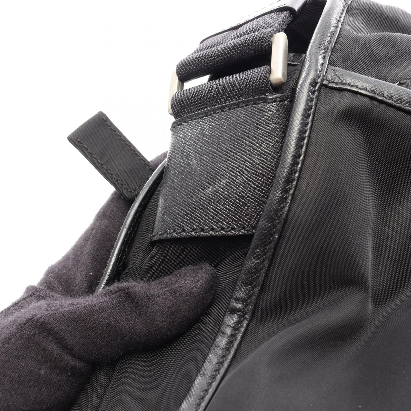 プラダ PRADA ショルダーバッグ メッセンジャーバッグ V165X ブラック