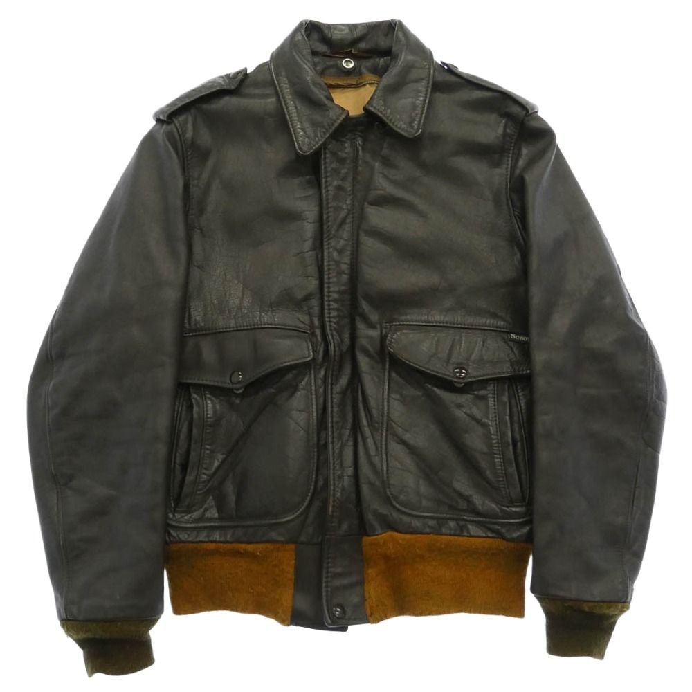 schott ショット A-2タイプ フルジップ フライト レザージャケット