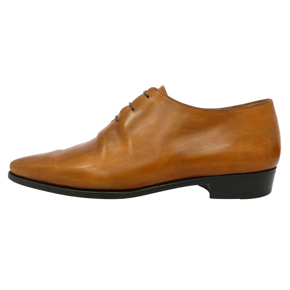 Berluti ベルルッティ 0650 Alessandro アレッサンドロ タトゥー ホールカット ポインテッドトゥ レースアップ レザーシューズ ライトブラウン系 UK8【中古】 Berluti ベルルッティ 0650 Alessandro アレッサンドロ タトゥー