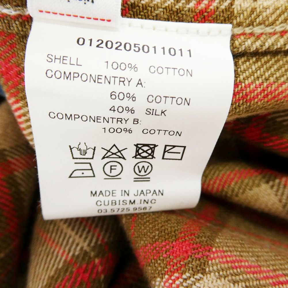 VISVIM ビズビム 20AW 0120205011011 LUMBER CHECK L/S CRASH