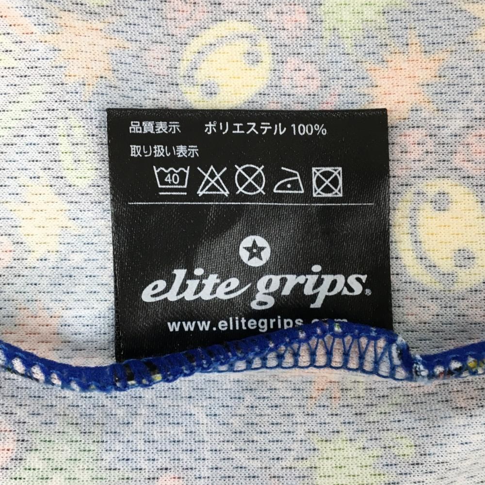 超美品】エリートグリップ 半袖ポロシャツ ネイビー×イエロー×マルチ
