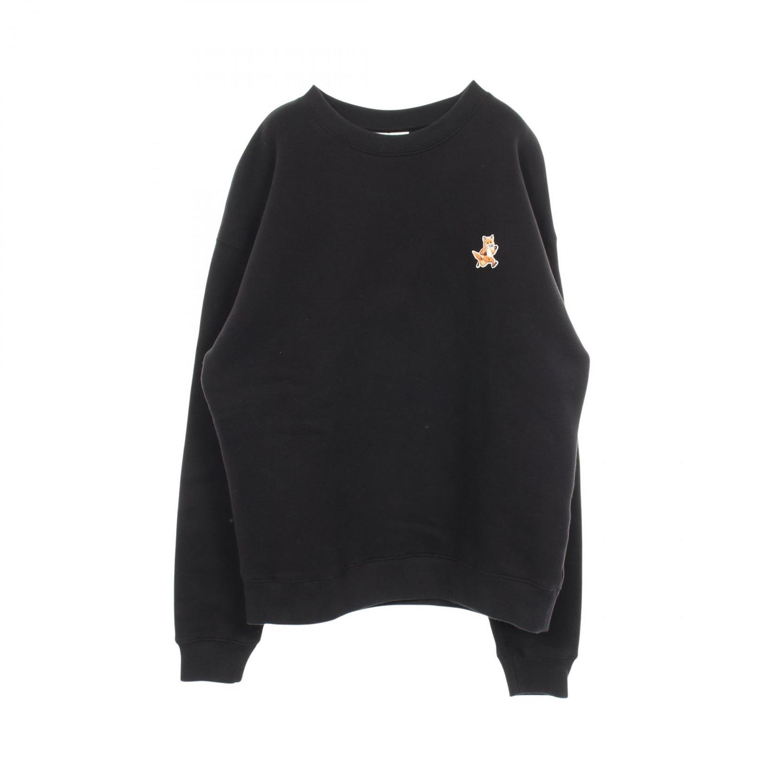 メゾンキツネ MAISON KITSUNE スウェット スピーディー フォックス パッチ コットン トレーナー レディース Used A