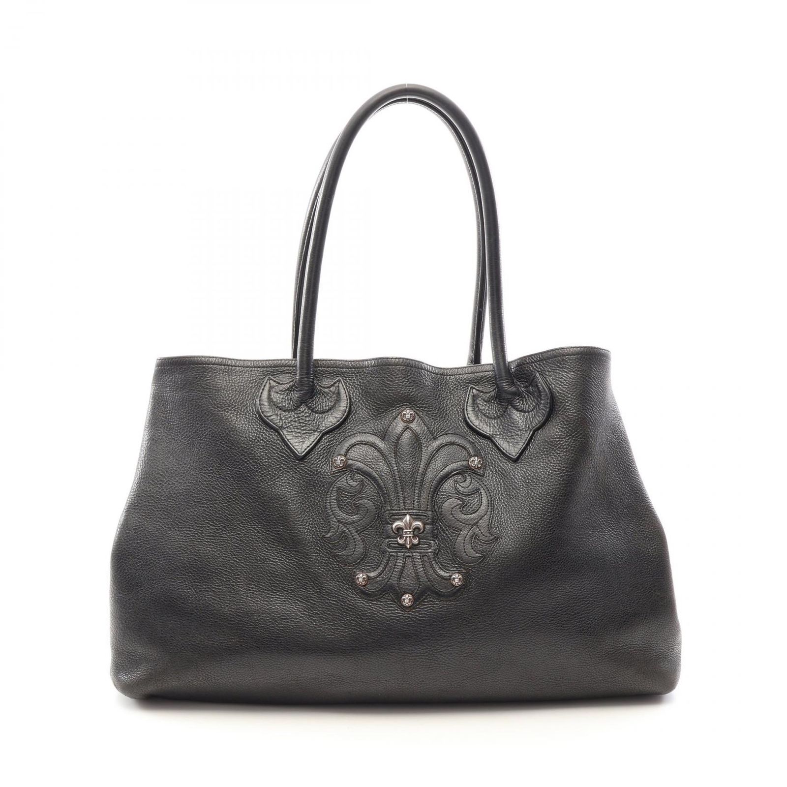 クロムハーツ CHROME HEARTS トートバッグ 2スナップトート BSフレア レザー 2スナップトートバッグBSフレア メンズ Used B