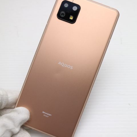超美品 AQUOS sense6s SHG07 ライトカッパー スマホ 白ロム 土日祝発送