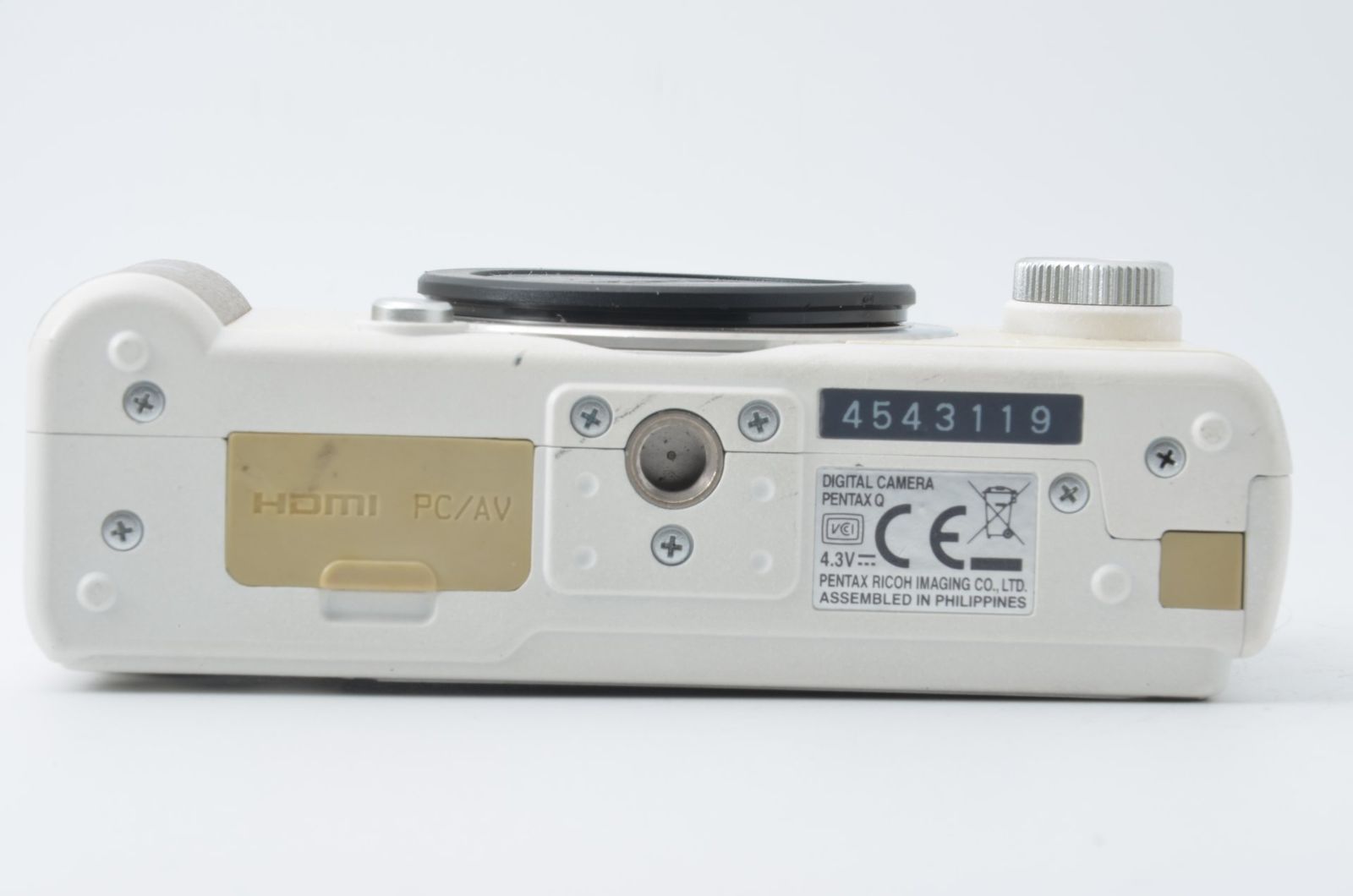 超美品 ペンタックス Q ミラーレスデジタルカメラボディ Pentaxホワイト ☆外観美品☆ ペンタックス PENTAX Q ボディ ホワイト B4537 #33