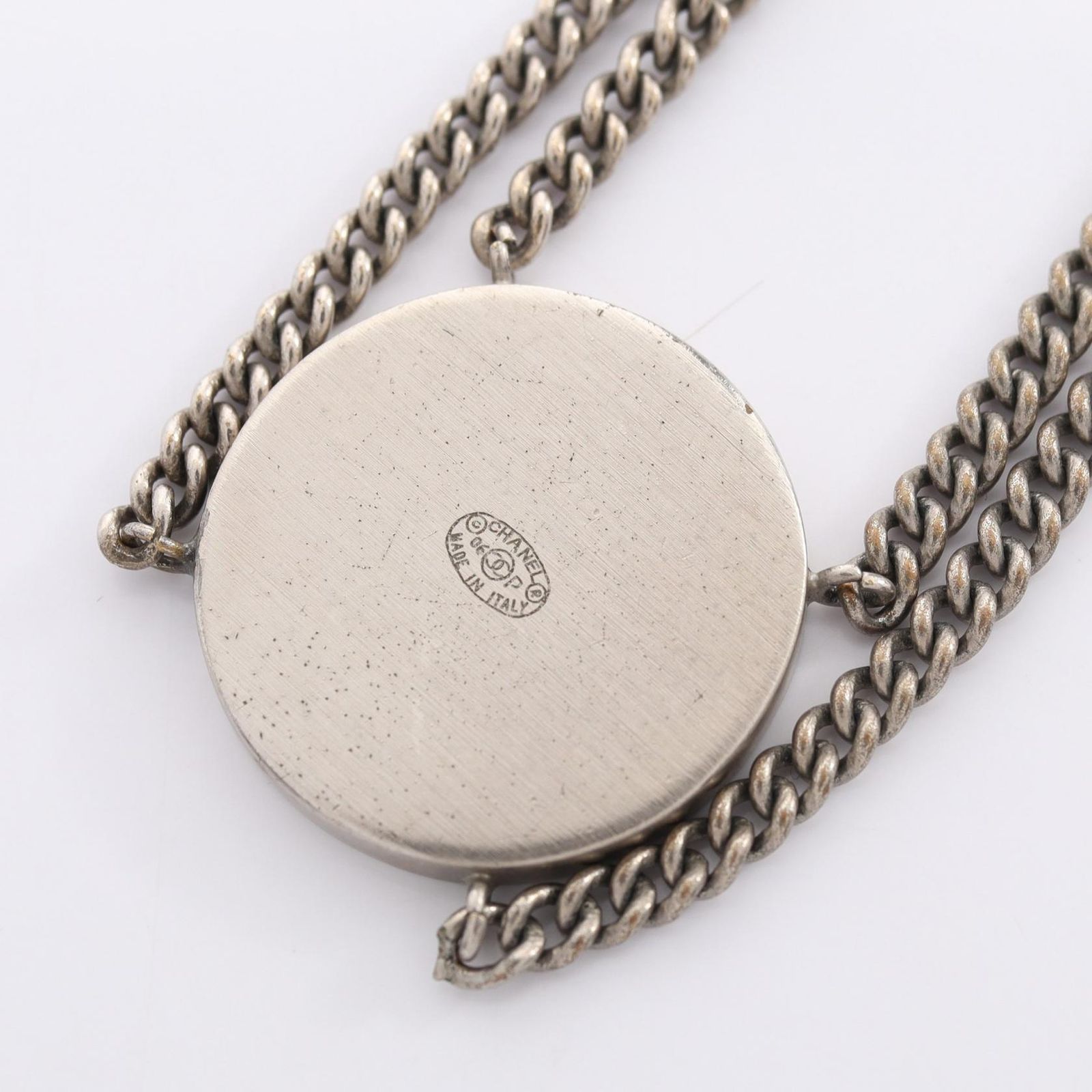 シャネル CHANEL ブレスレット ココメダル 2連 ステンレススチール ブレスレット レディース Used A シャネル CHANEL ブレスレット ココメダル 2連 ステンレススチール ブレスレット レディース Used A