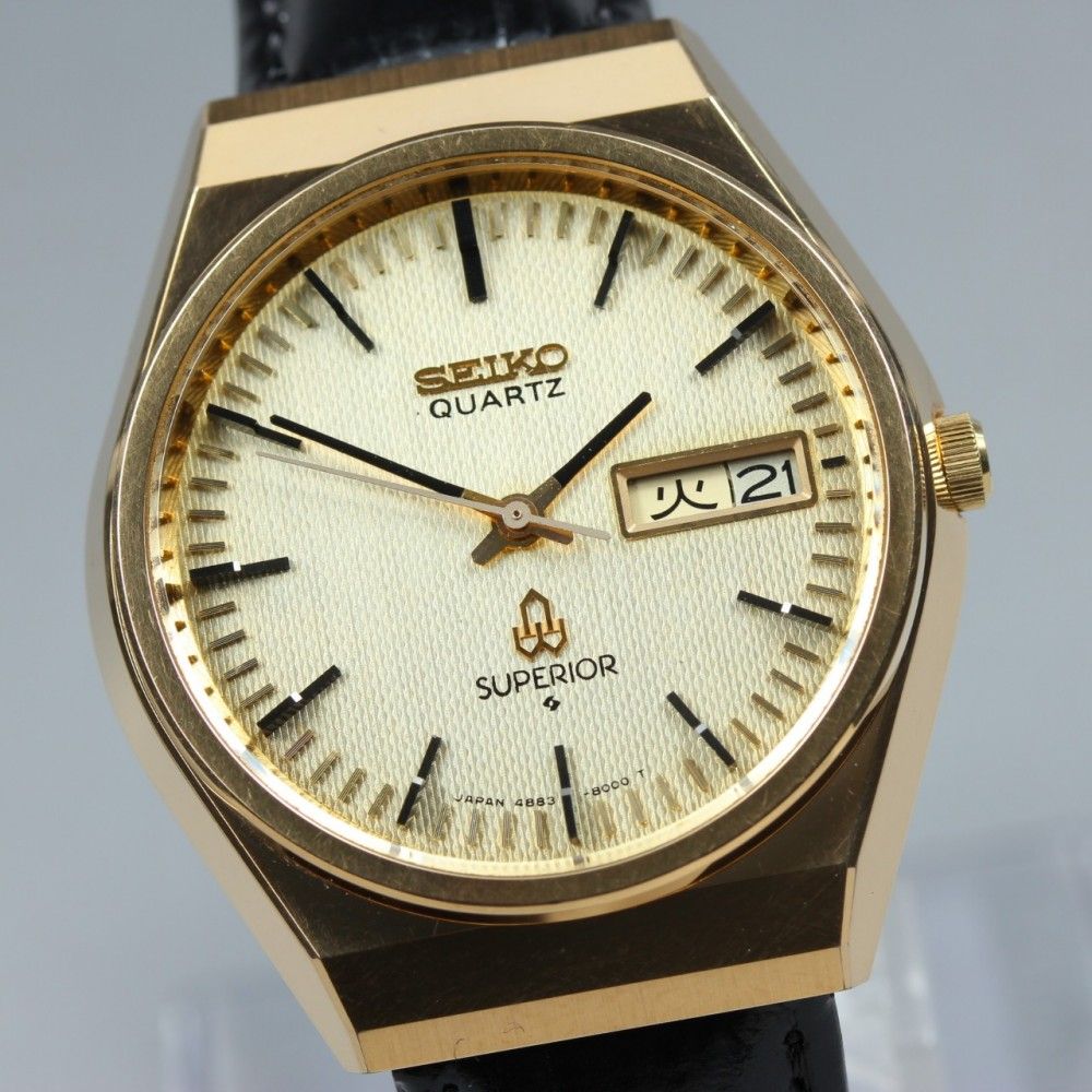 稼働品】 SEIKO Superior 4883-8100 ゴールド ゴールド デイデイト