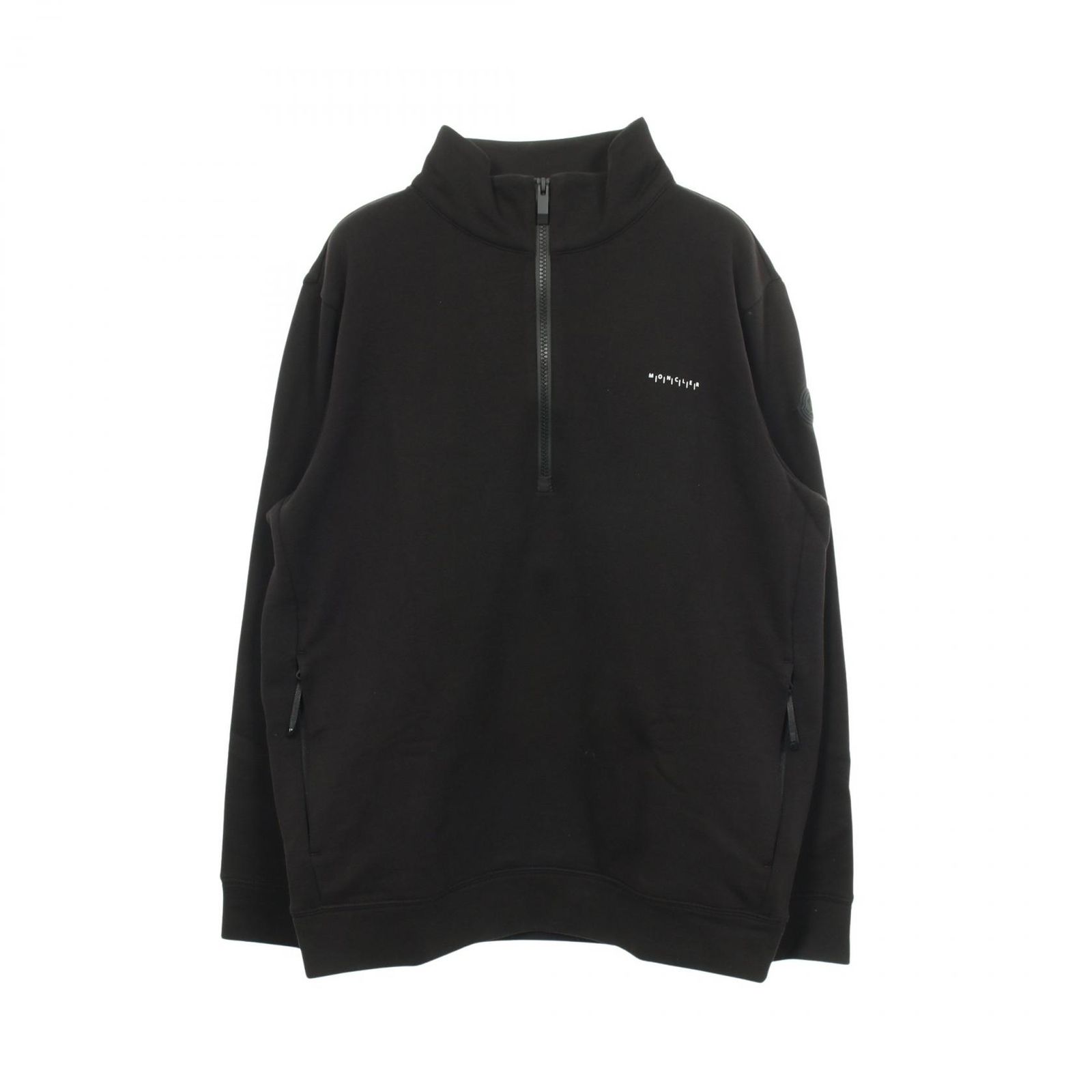 モンクレール MONCLER スウェット ハーフジップ ハイネック コットン トップス メンズ Used A