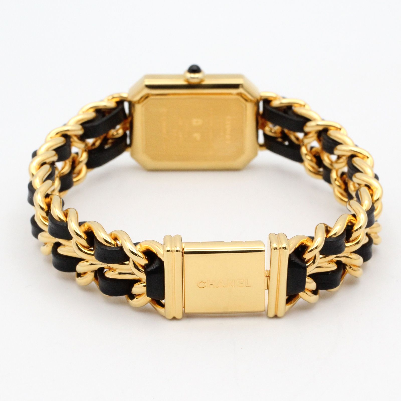 シャネル CHANEL 腕時計 プルミエール XL H0001 ブラック GP（ゴールド