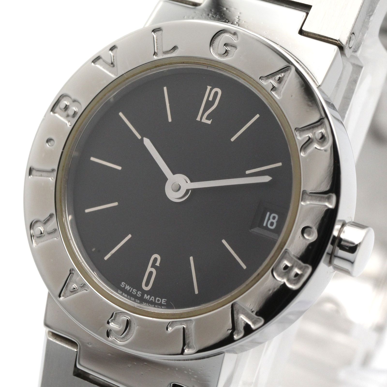 ブルガリ BVLGARI 腕時計 ブルガリ ブルガリ BB23SS ブラック ステンレススチール ブルガリ ブルガリ レディース Used A
