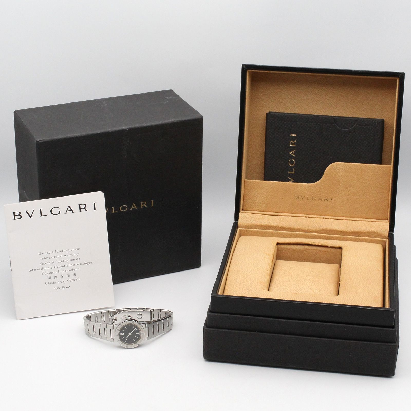 ブルガリ BVLGARI 腕時計 ブルガリ ブルガリ BB23SS ブラック ステンレススチール ブルガリ ブルガリ レディース Used A