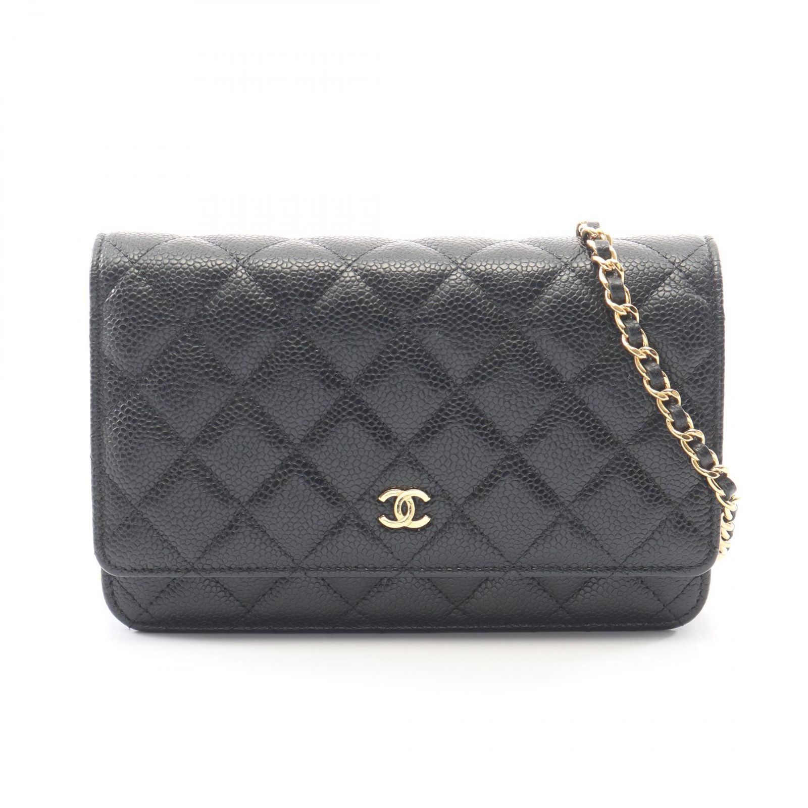 シャネル CHANEL ショルダーバッグ マトラッセ AP0250 ブラック キャビアスキン(グレインドカーフ) マトラッセ チェーンウォレット レディース Used A