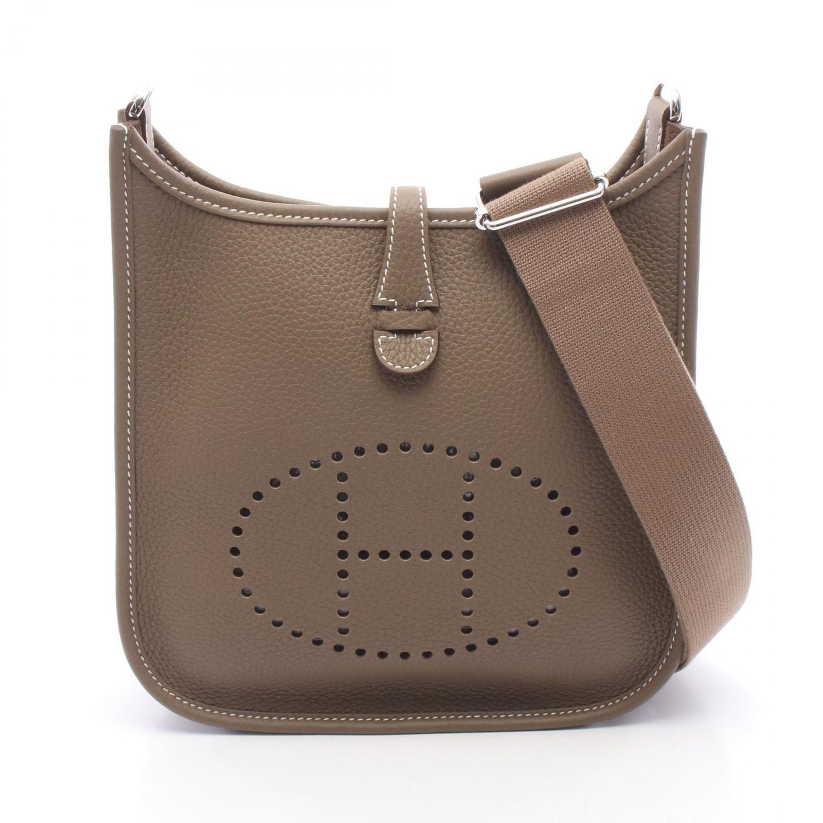エルメス HERMES ショルダーバッグ エヴリン23 エトゥープ レザー エヴリン23 エトゥープ レディース 未使用