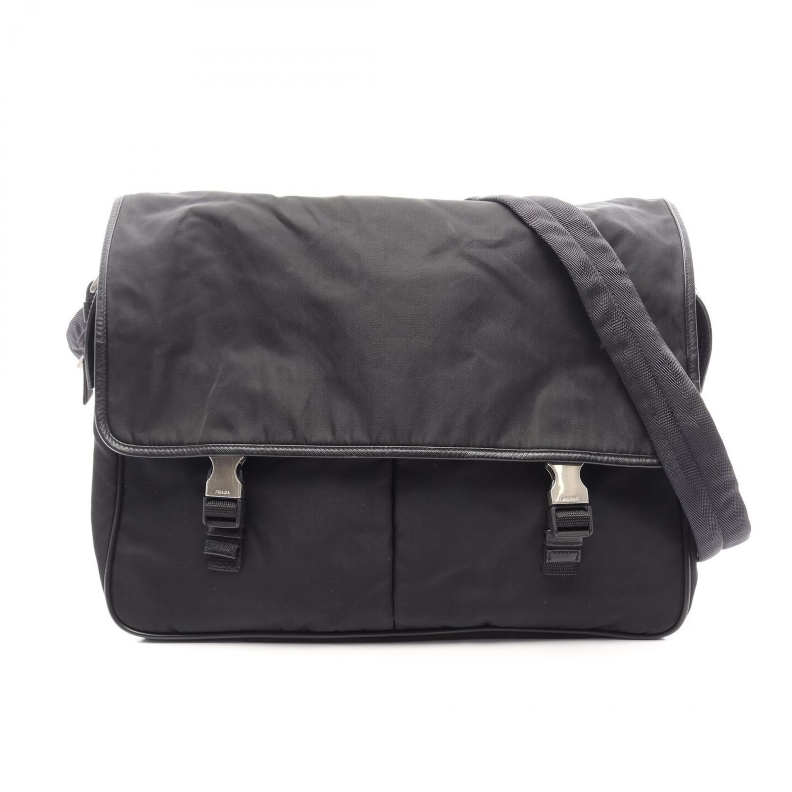 プラダ PRADA ショルダーバッグ メッセンジャーバッグ V165X ブラック