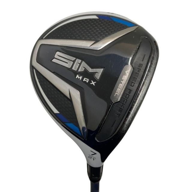 【中古】 テーラーメイド SIM MAX 7W フェアウェイウッド FW Speeder 661 EVOLUTION VI (フレックスS) メンズ 男性用 右利き 右用 Cランク ゴルフクラブ