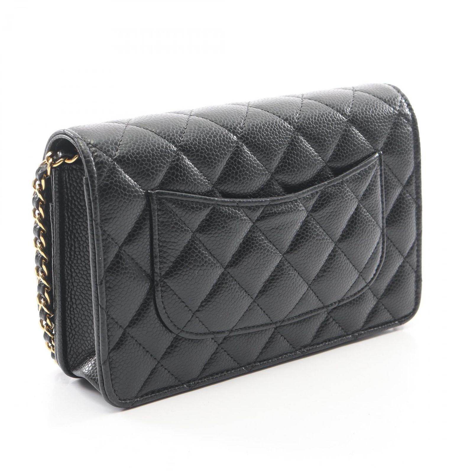シャネル CHANEL ショルダーバッグ マトラッセ AP0250 ブラック キャビアスキン(グレインドカーフ) マトラッセ チェーンウォレット レディース Used A シャネル CHANEL ショルダーバッグ マトラッセ AP0250 ブラック キャビアスキン(グレインドカーフ) マトラッセ チェーンウォレット レディース Used A