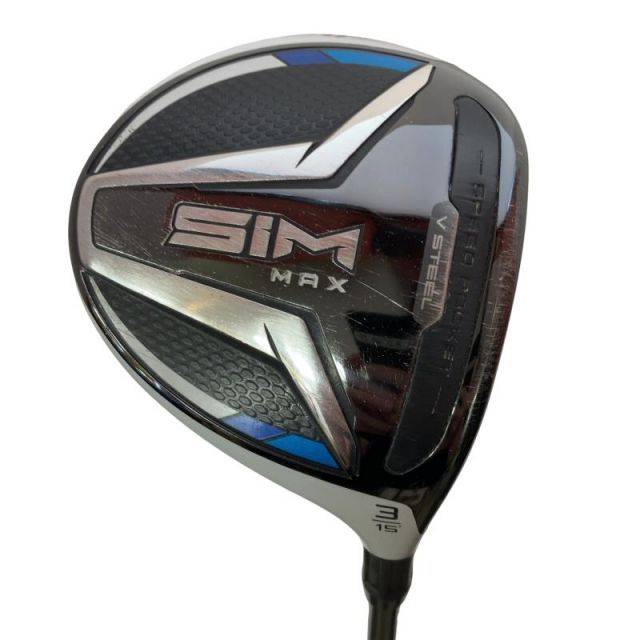 【中古】 テーラーメイド SIM MAX 3W フェアウェイウッド FW TENSEI BLUE TM50(FW) (フレックスS) メンズ 男性用 右利き 右用 Cランク ゴルフクラブ