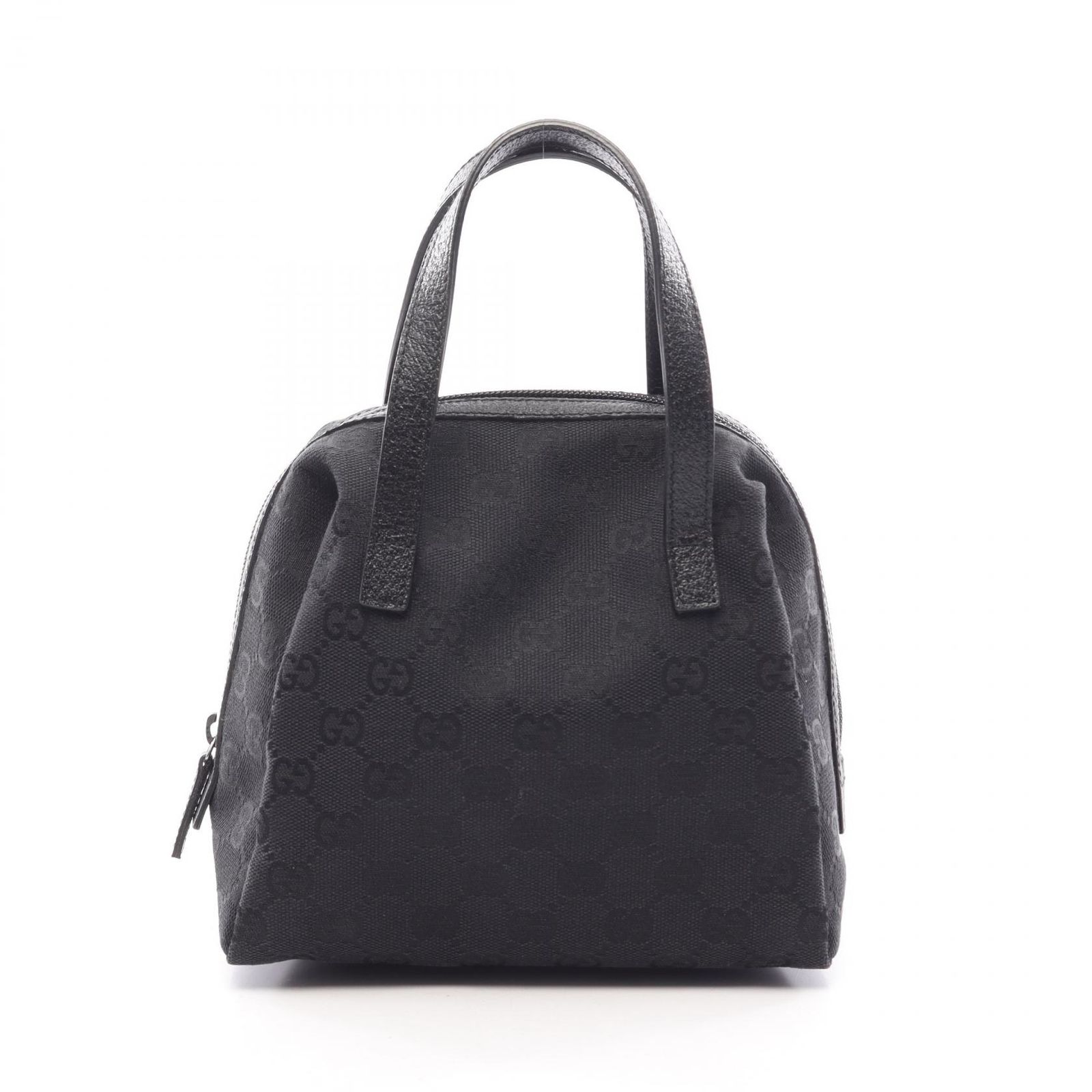 グッチ GUCCI ハンドバッグ GGキャンバス 124542 ブラック キャンバス レザー ミニ ハントバッグ゛ レディース Used B