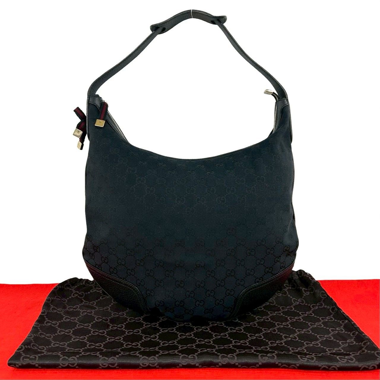 極 美品 GUCCI グッチ プリンシー シェリーライン GG 柄 キャンバス