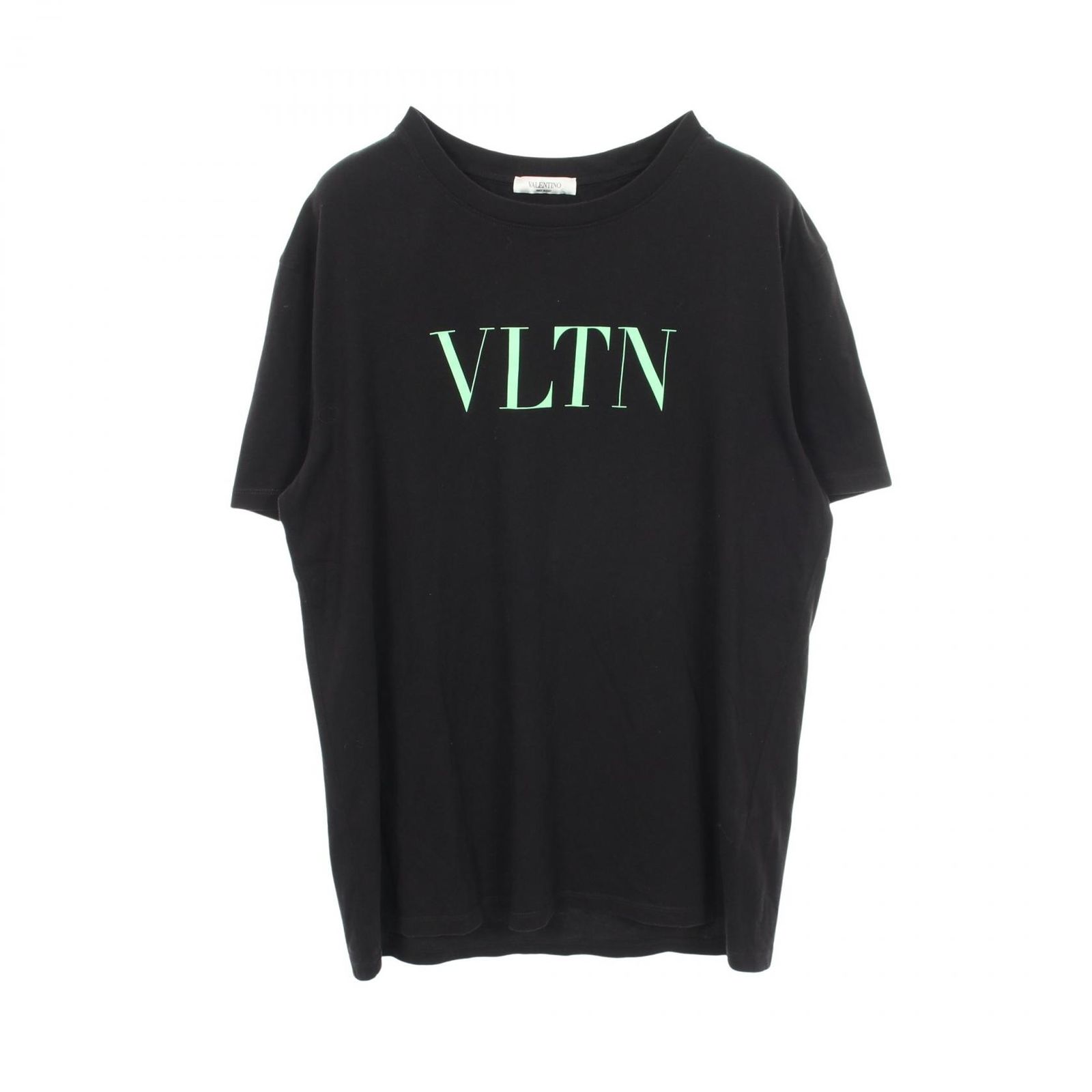 ヴァレンチノ Valentino 半袖Tシャツ VLTNロゴプリント クルーネック コットン Tシャツ メンズ Used A