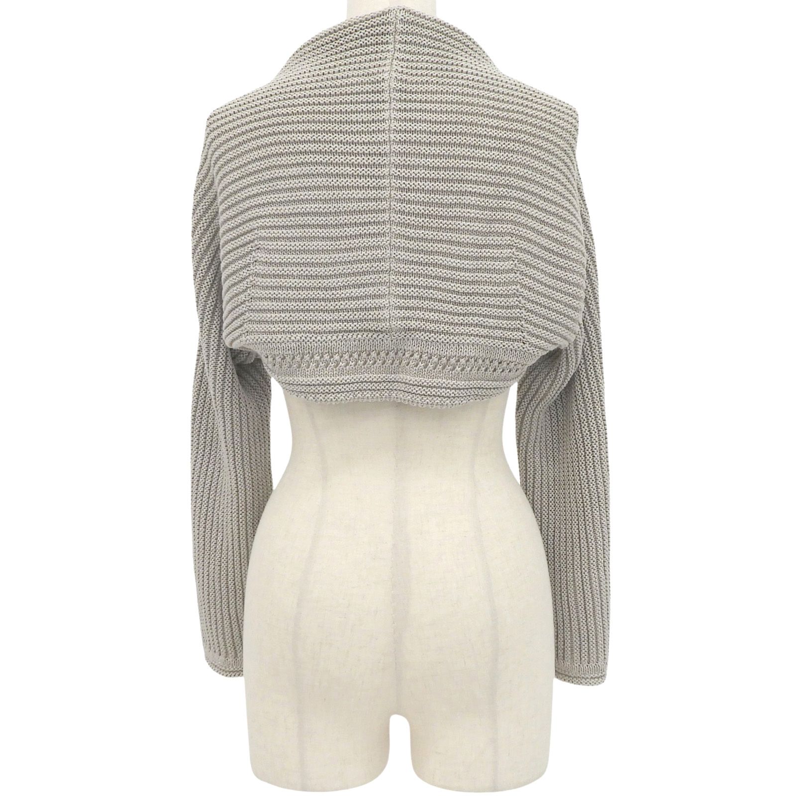極美品△FOXEY フォクシー 40834-KSJOA412H リネン100％ ロゴ金具付き