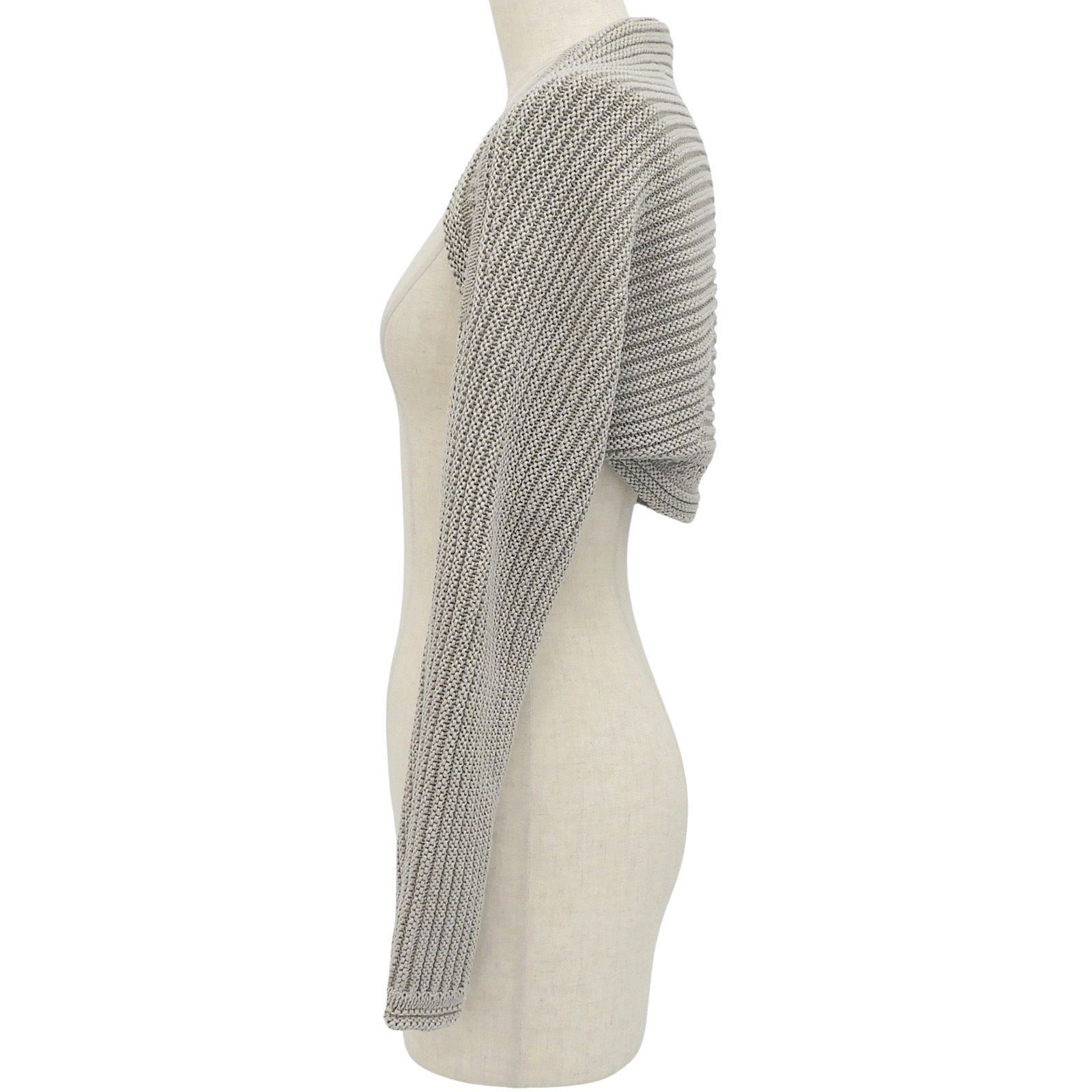 極美品△FOXEY フォクシー 40834-KSJOA412H リネン100％ ロゴ金具付き