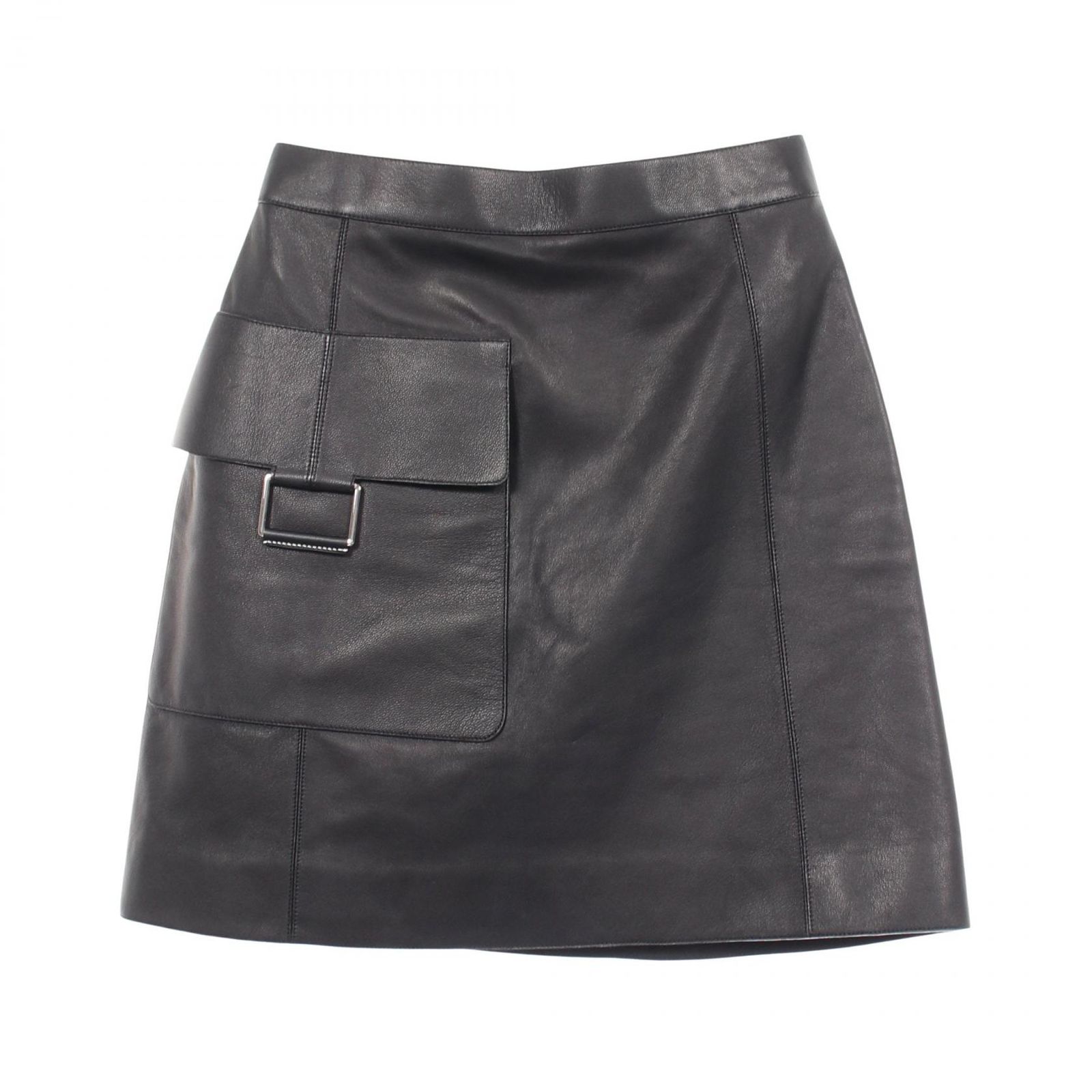 エルメス HERMES スカート セリエボタン ゴートスキン（山羊革） スカート レディース Used A