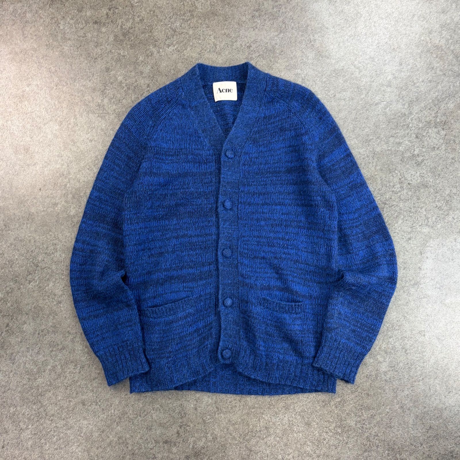 Acne Studios モヘアブランドカーディガン ネイビー　Sサイズ Acne アクネ 長袖 カーディガン ニット セーター カーディガン Vネック