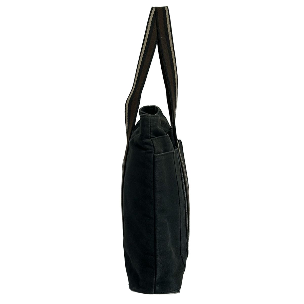 HERMES(エルメス) トートバッグ トロカホリゾンタルMM 黒×ダーク