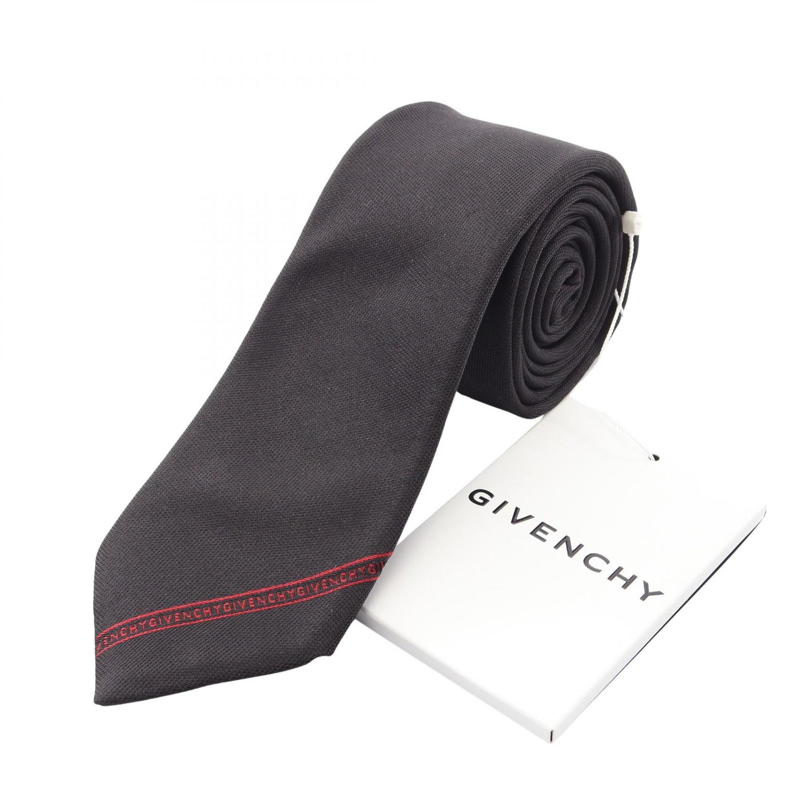 GIVENCHY ネクタイ 未使用品 ジバンシィ GIVENCHY ネクタイ ロゴ シルク ネクタイ メンズ 未使用