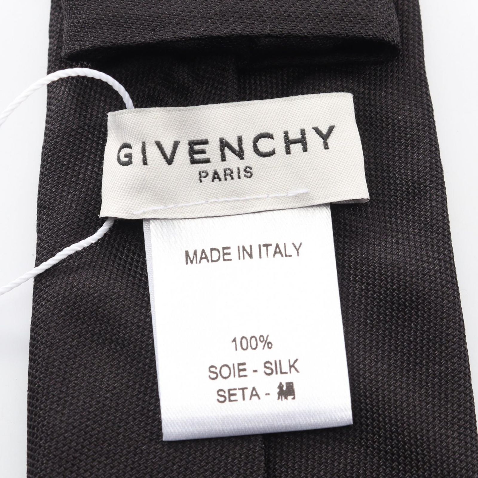 ジバンシィ GIVENCHY ネクタイ ロゴ シルク ネクタイ メンズ 未使用
