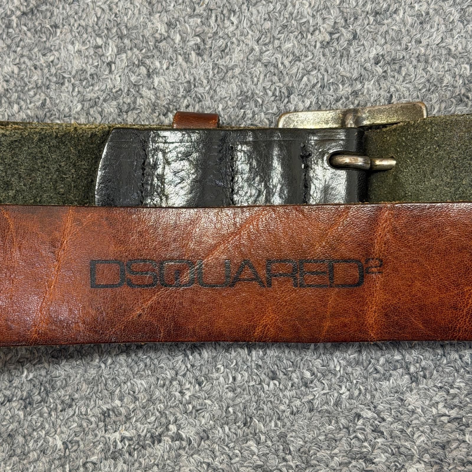 DSQUARED2 スカルコンチョレザーベルト ベルト ディースクエアード