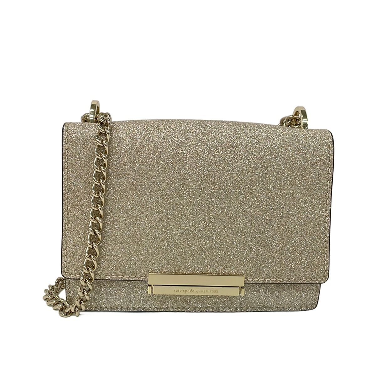Kate spade(ケイトスペード) ショルダーバッグ - PXRU9436 ゴールド ミニバッグ/チェーンショルダー