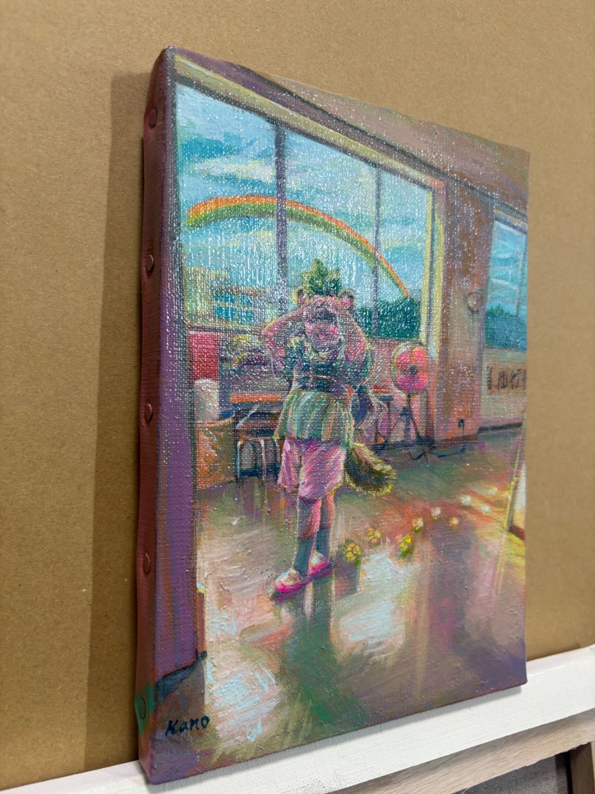 after school」/油彩/キャンバス/SM/22.7cm × 15.8cm/原画 - メルカリ