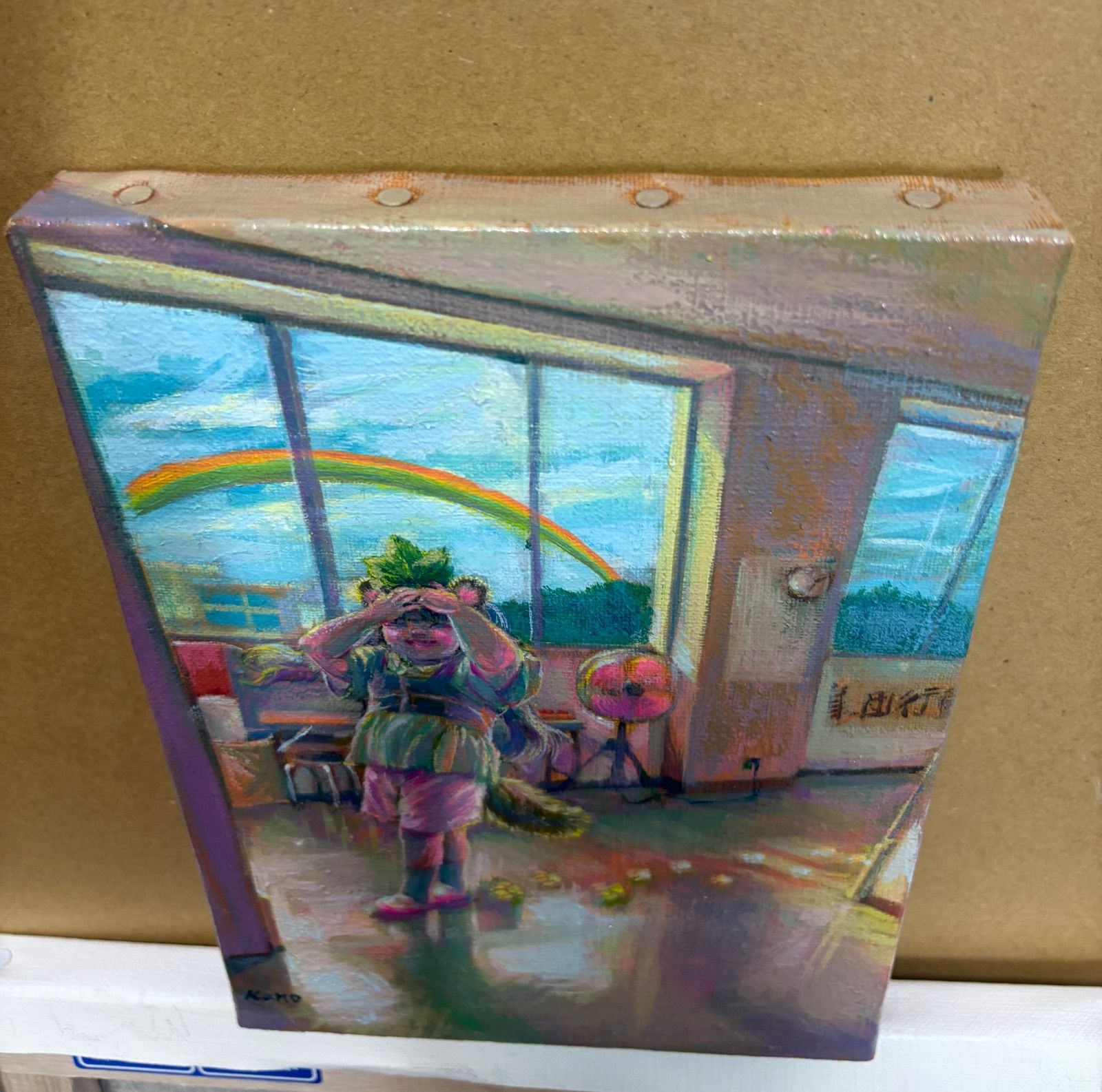after school」/油彩/キャンバス/SM/22.7cm × 15.8cm/原画 - メルカリ