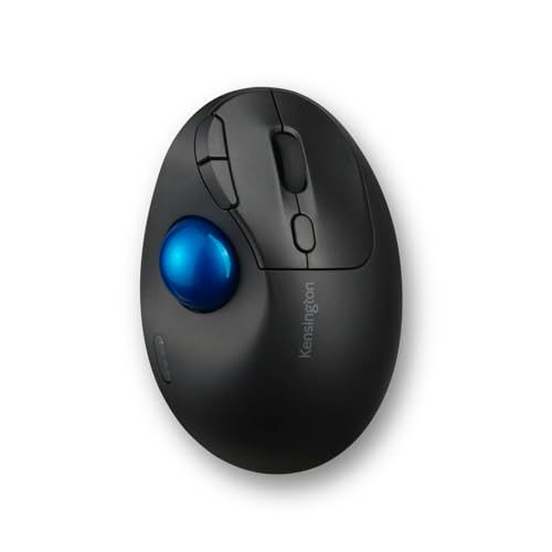Kensington ケンジントン Pro Fit? Ergo TB450 ワイヤレストラックボール 無線 特許取得ボール取り出しボタン Bluetooth@Low Energy 機能ボタン7個 電池寿命最大24ケ月 K72194JP ブルー dba1c3f5