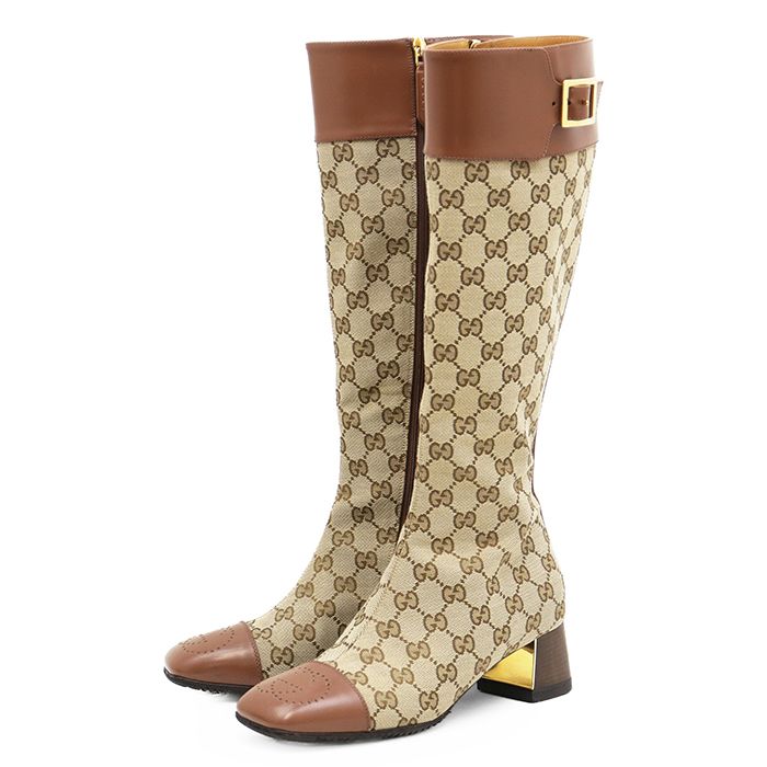 美品】GUCCI グッチ ロングブーツ サイズ 36.5 レディース パンチング