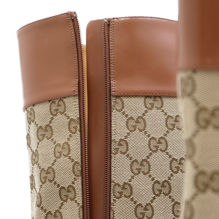 美品】GUCCI グッチ ロングブーツ サイズ 36.5 レディース パンチング