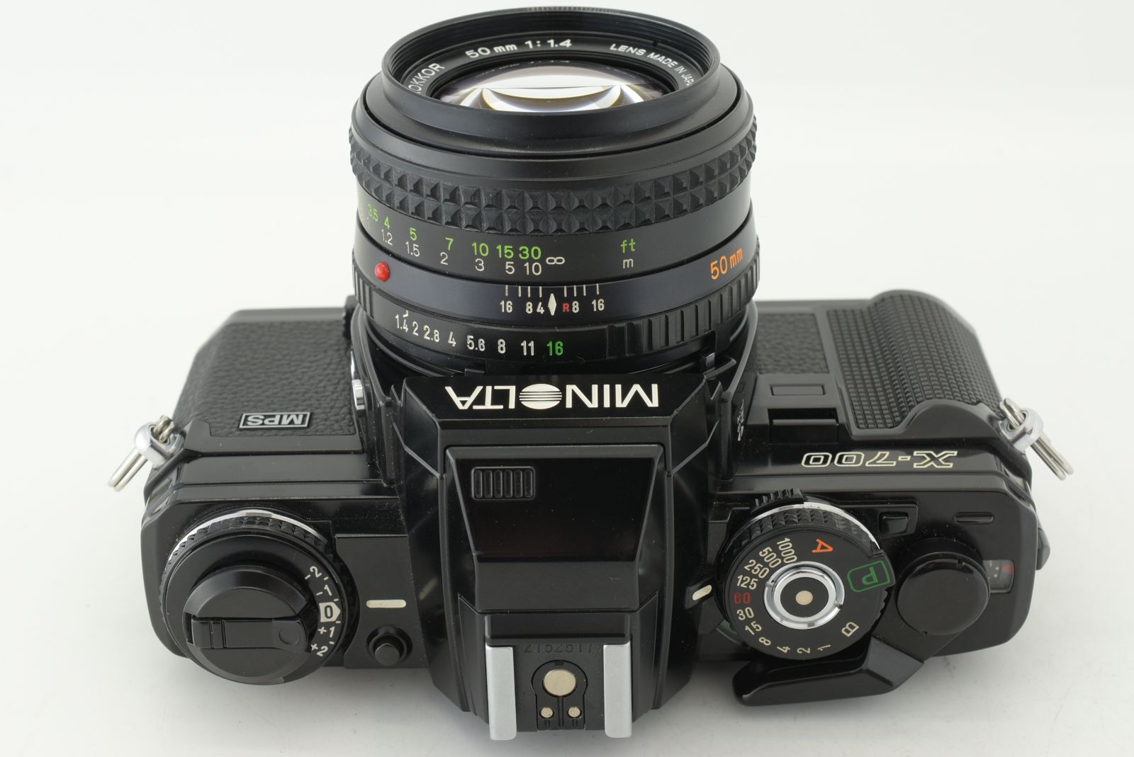 美品】Minolta X-700 Black Film Camera MD Rokkor 50mm F1.4 Lens