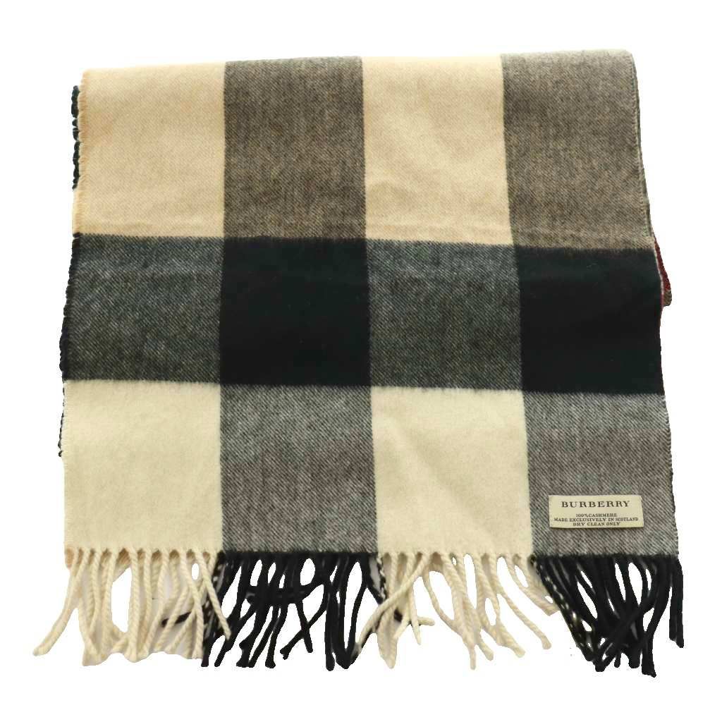✨高級感✨バーバリー　カシミヤ混ウールキャスケット　M　メガチェック　英国製 バーバリー BURBERRY ハーフメガチェック カシミヤ マフラー ストール