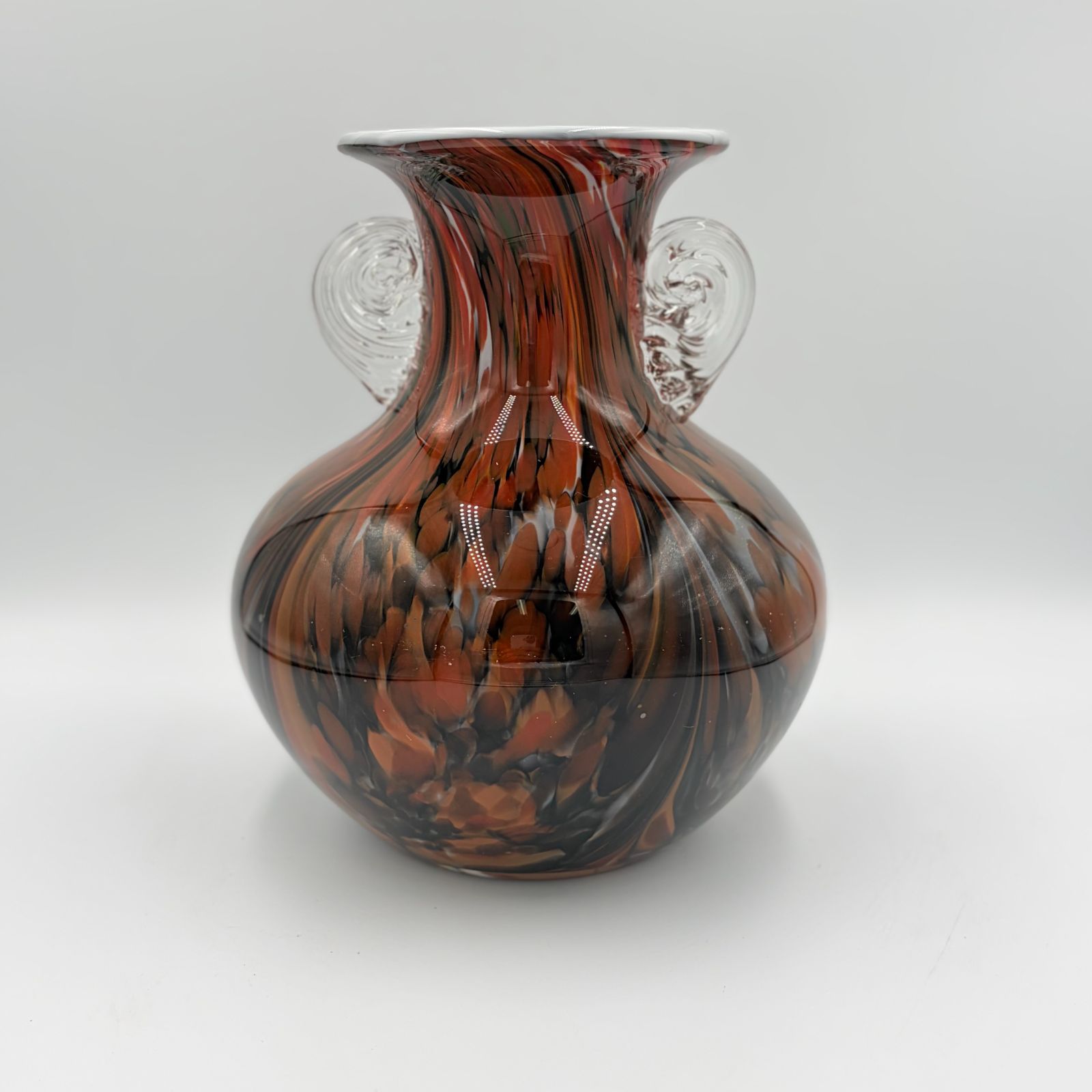 KAMEI GLASS 昭和レトロ手造りガラス花器 フラワーベース 花瓶 【公式