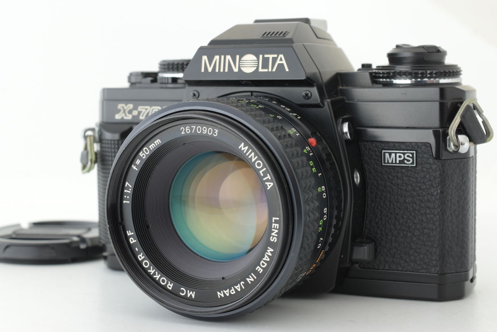 美品】Minolta X-700 SLR Film Camera MC ROKKOR PF 50mm f/1.7