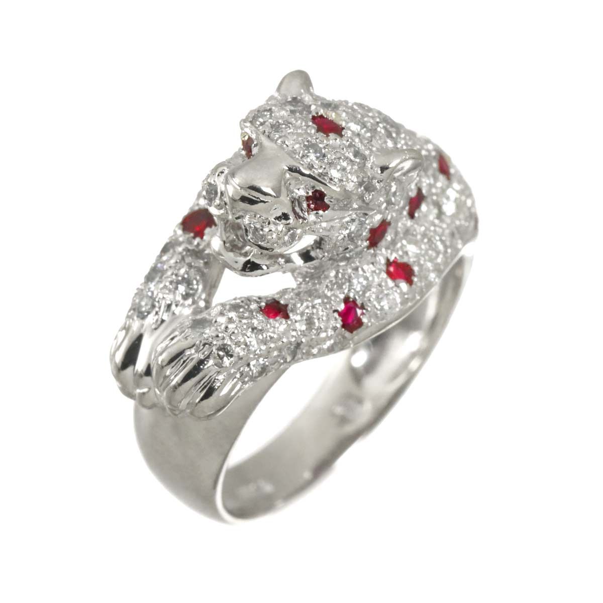 リング 11.5号 ルビー ダイヤ Pt プラチナ 指輪 Ruby Ring 90330743