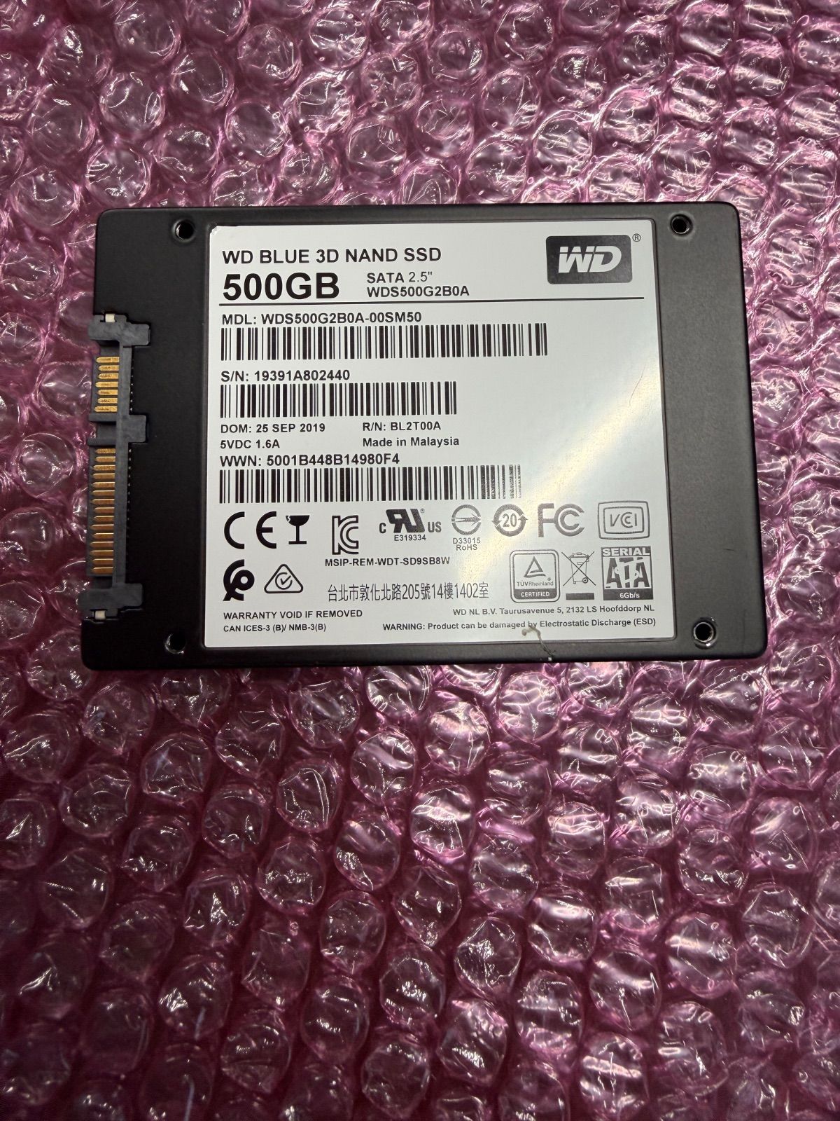 WD Blue 500GB SSD 動作確認済 96% - メルカリ
