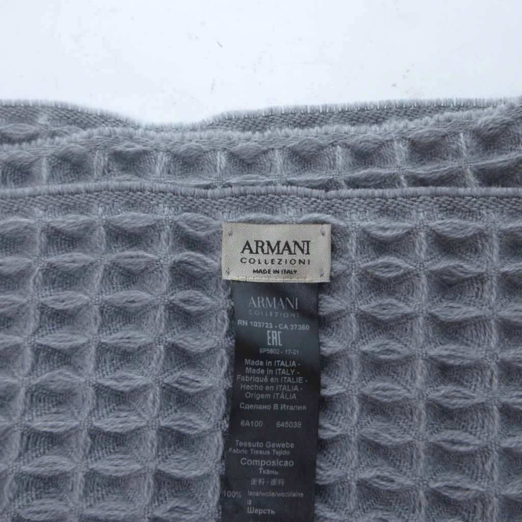 アルマーニ コレツィオーニ ARMANI COLLEZIONI マフラー グレー