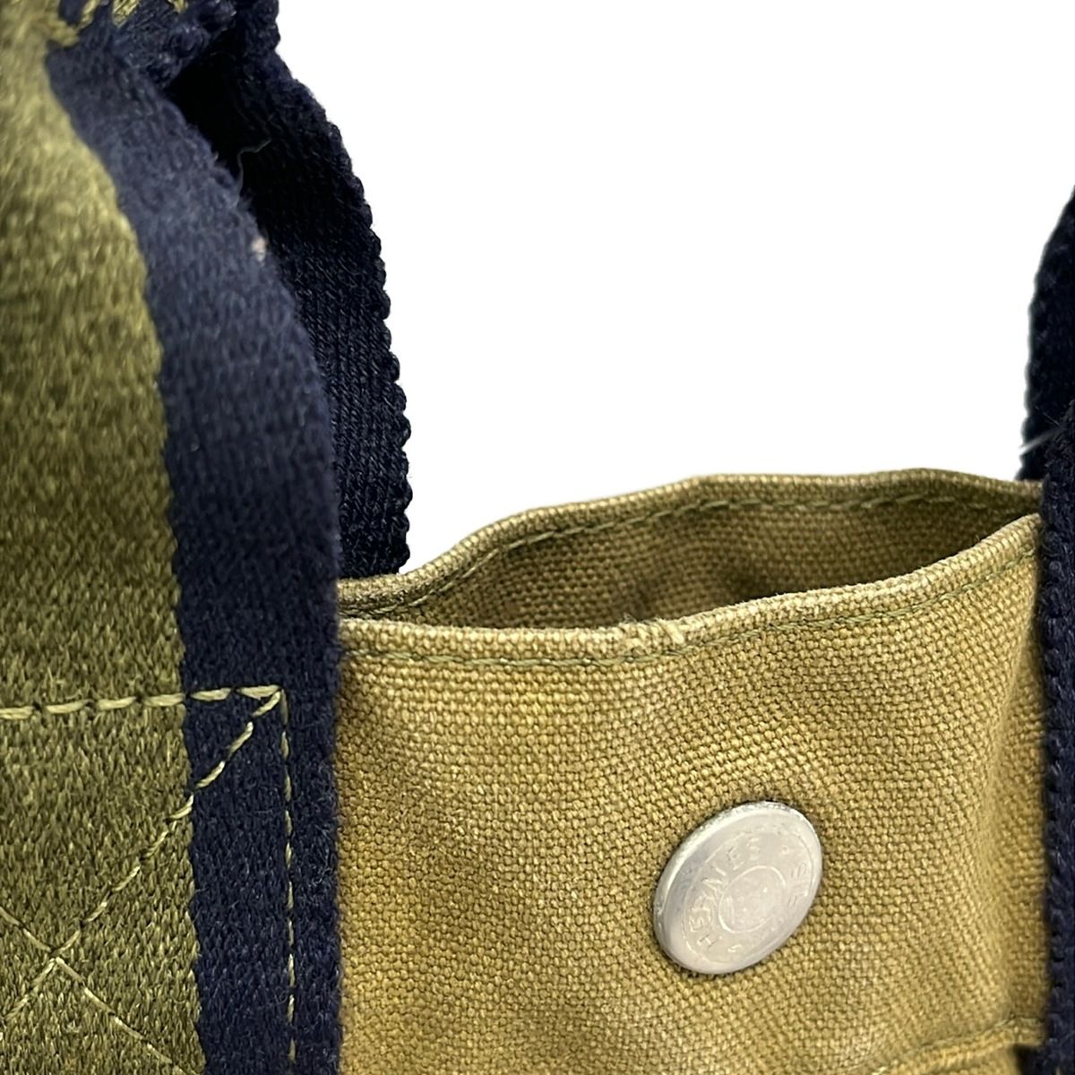 HERMES(エルメス) トートバッグ フールトゥトートPM カーキ×ネイビー