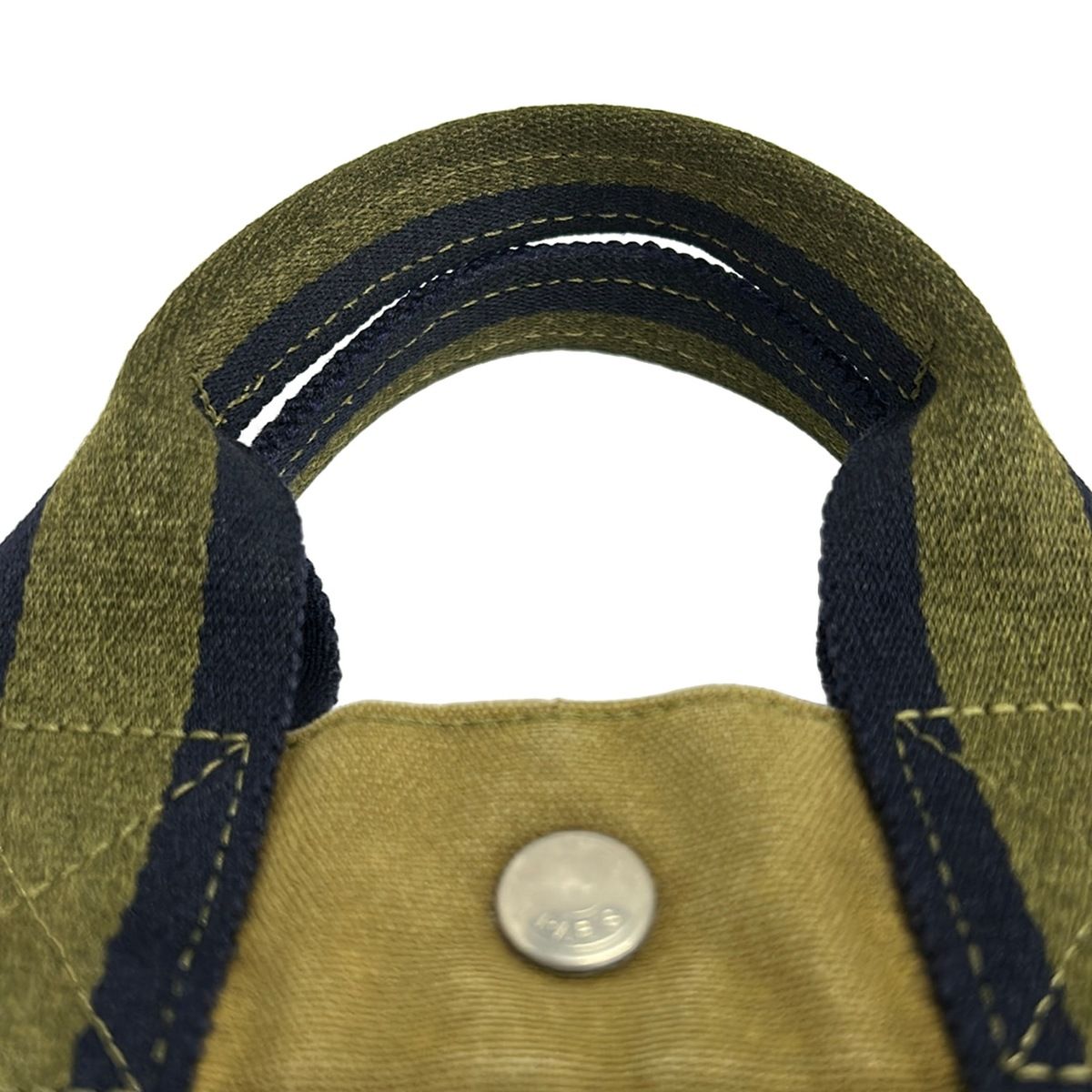 HERMES(エルメス) トートバッグ フールトゥトートPM カーキ×ネイビー