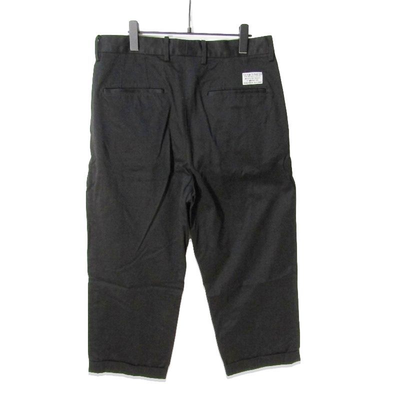 WACKO MARIA ワコマリア チノトラウザー チノパン 黒 WACKO MARIA ワコマリア チノトラウザーズ クロップドパンツ コットン