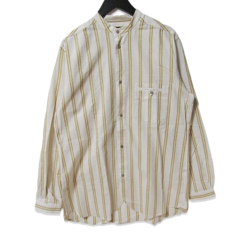FRANK LEDER フランクリーダー 長袖シャツ ストライプ COTTON/LINEN