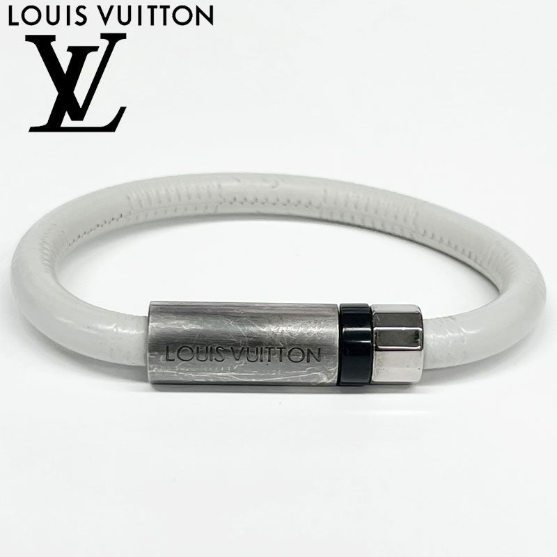 【中古】LOUIS VUITTON/ルイヴィトン ブレスレット ホワイト レディース メンズ シルバー金具